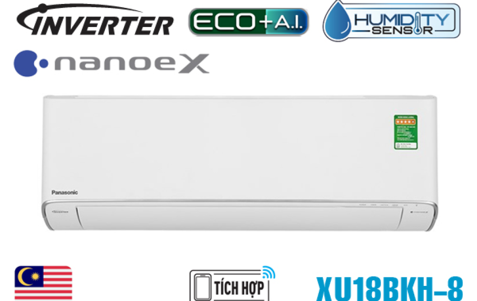 Máy lạnh Panasonic 18000BTU 1 chiều inverter cao cấp XU18BKH-8 (Model 2025)