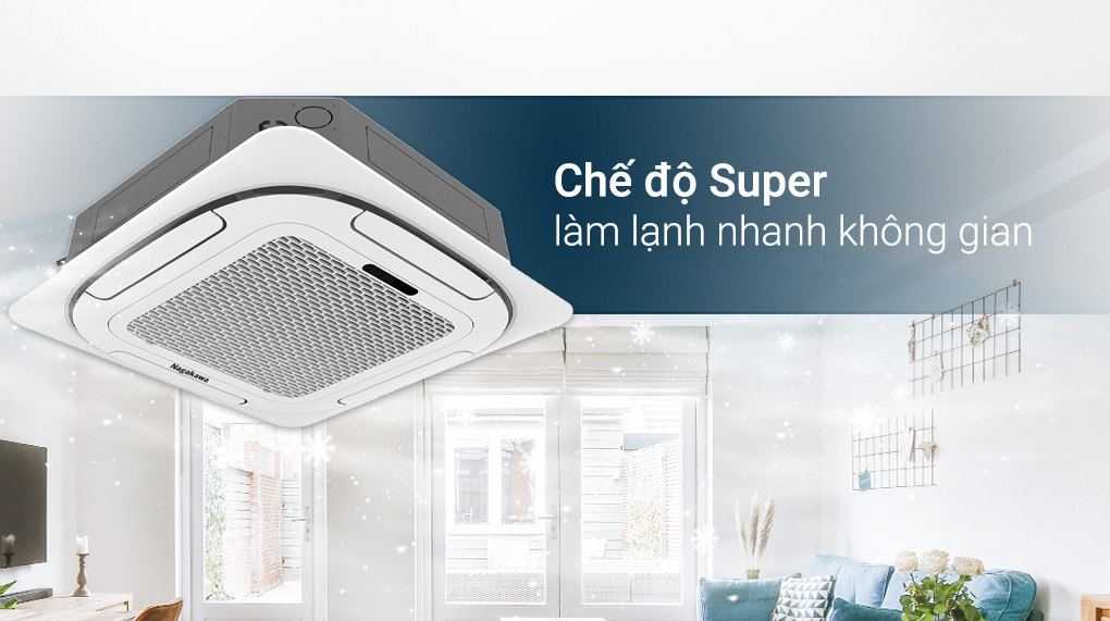 Điều Hòa Âm Trần Đa Hướng Nagakawa Mono 36000Btu NT-C36R1T20