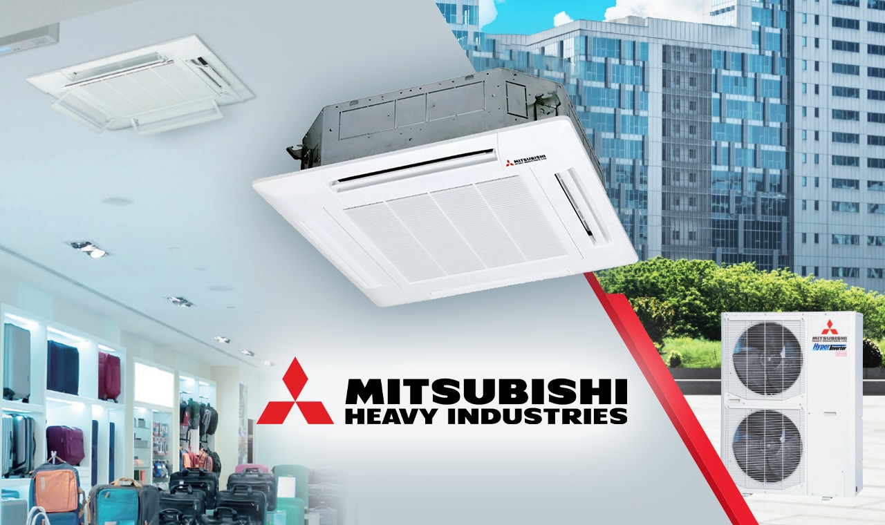 Điều Hòa Âm Trần 4 Hướng Mitsubishi Heavy Inverter 13600Btu FDT40YA-W5