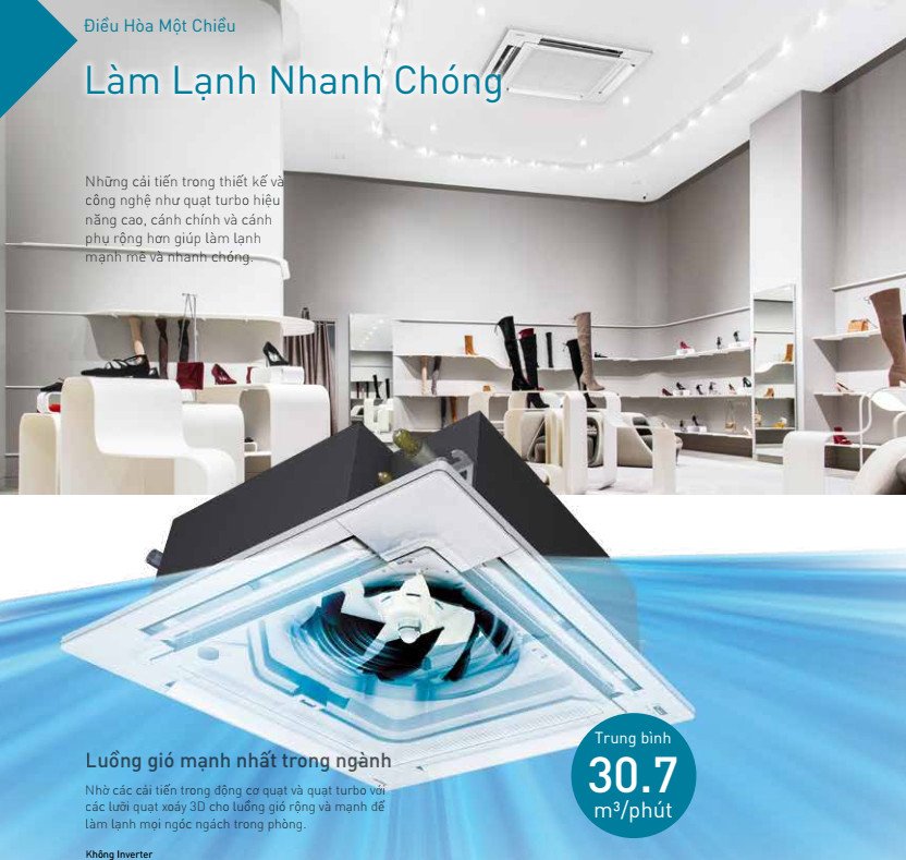 Điều hòa âm trần Panasonic 18000BTU 1 chiều S-19PU1H5B/U-19PN1H5