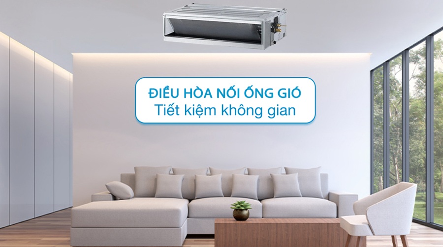 Điều hòa âm trần nối ống gió LG 1.5HP ZBNQ12GL2A0-Áp suất tĩnh thấp