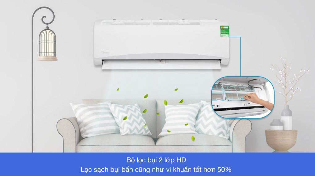 Điều hòa 1 chiều Midea Inventer 9.000BTU MSCE-10CRFN8