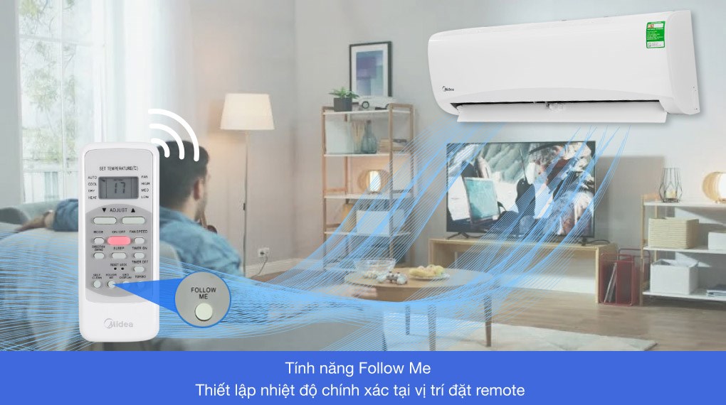 Điều hòa 1 chiều Midea Inventer 9.000BTU MSCE-10CRFN8