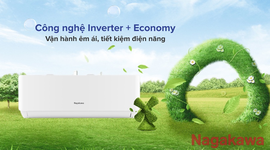 Điều hòa 1 chiều Nagakawa 1.5HP Inverter NIS-C12R2U51