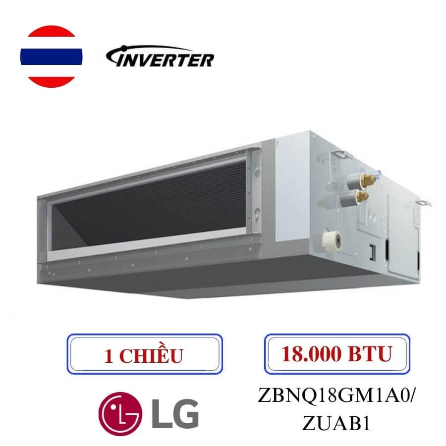 Điều hòa nối ống gió LG 2HP inverter ZBNQ18GM1A0- Áp suất tĩnh trung bình/cao; 