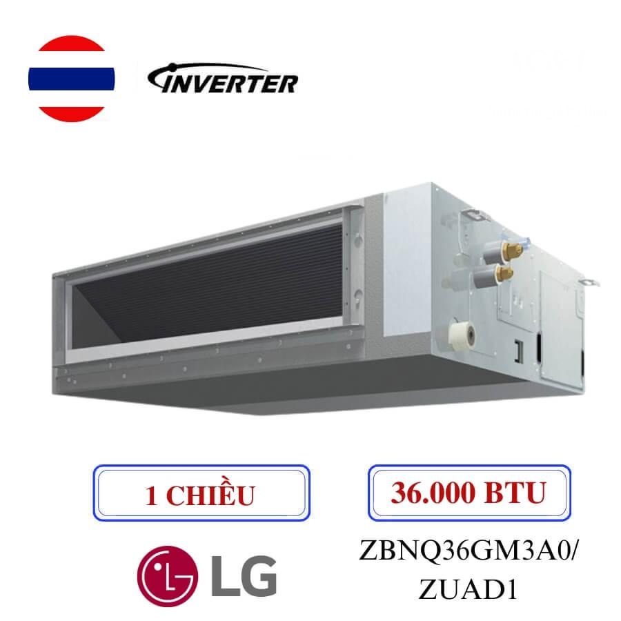 Điều hòa nối ống gió LG 4HP inveter ZBNQ36GM3A0-Áp suất tĩnh trung bình/ cao