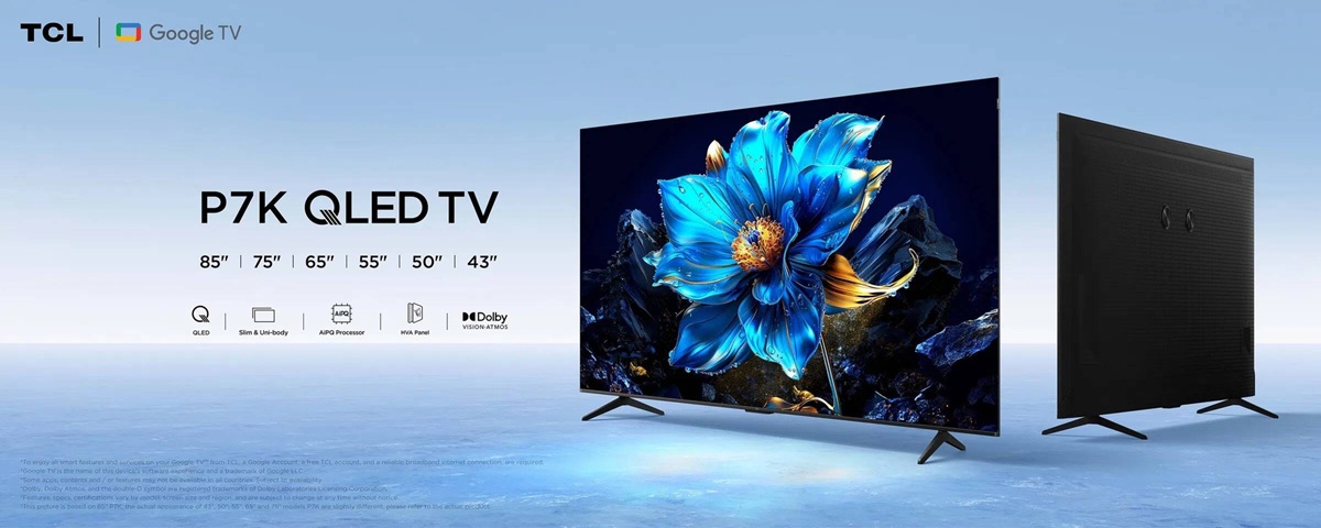 Google Tivi QLED TCL AI 4K 55 inch 55P7K (Model 2025)