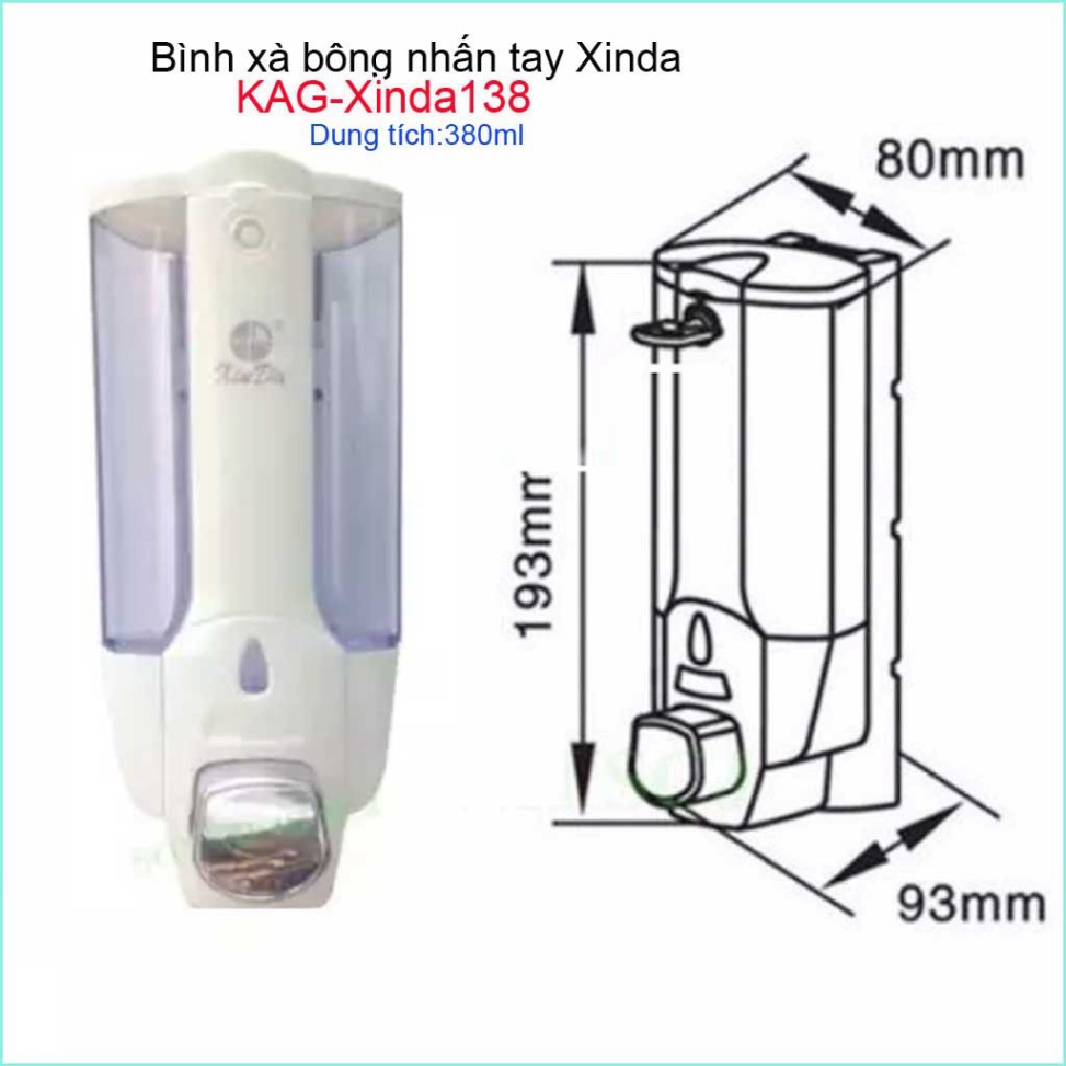Hộp đựng xà phòng nhấn tay Xinda ZYQ138S