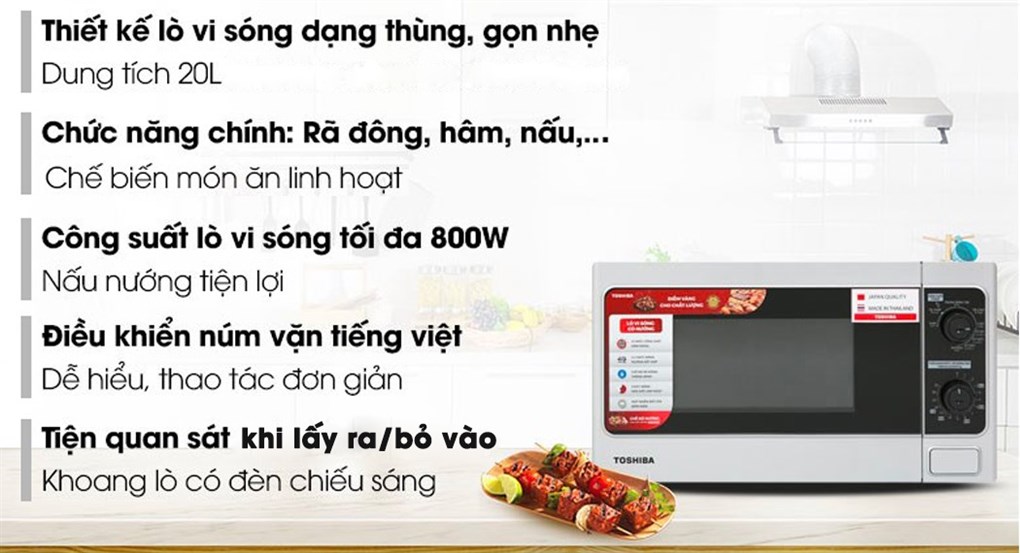 LÒ VI SÓNG TOSHIBA ER-SGM20(S1)VN