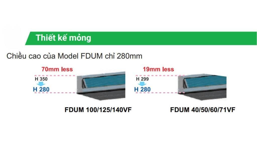 MÁY LẠNH NỐI ỐNG GIÓ MITSUBISHI HEAVY INVERTER FDU125YA-W5/FDC125YNA-W5+RC-E5