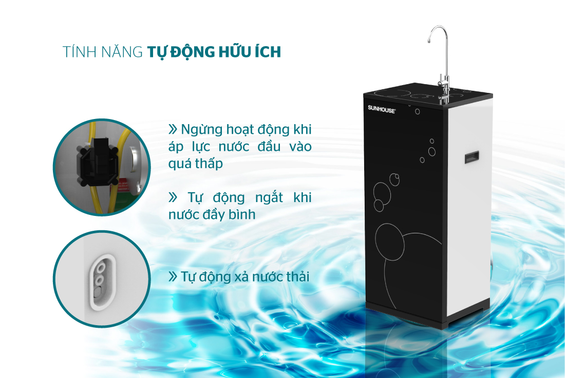 MÁY LỌC NƯỚC R.O IoT 9 LÕI SUNHOUSE SHA8827K