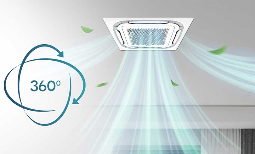 Máy Lạnh Âm Trần Cassette Đa Hướng Casper Mono 2.5HP CC-24FS35