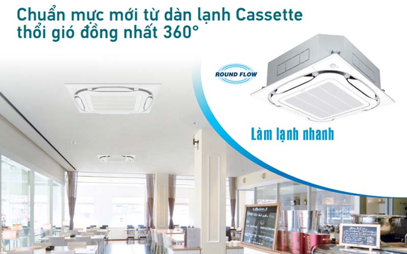 Máy Lạnh Âm Trần Daikin Đa Hướng Thổi Inverter 45000BTU FCFC125DVM/RZFC125DY1 3 pha