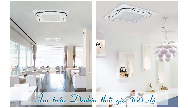 Máy Lạnh Âm Trần Daikin Đa Hướng Thổi Inverter 21000BTU FCFC60DVM/RZFC60DVM