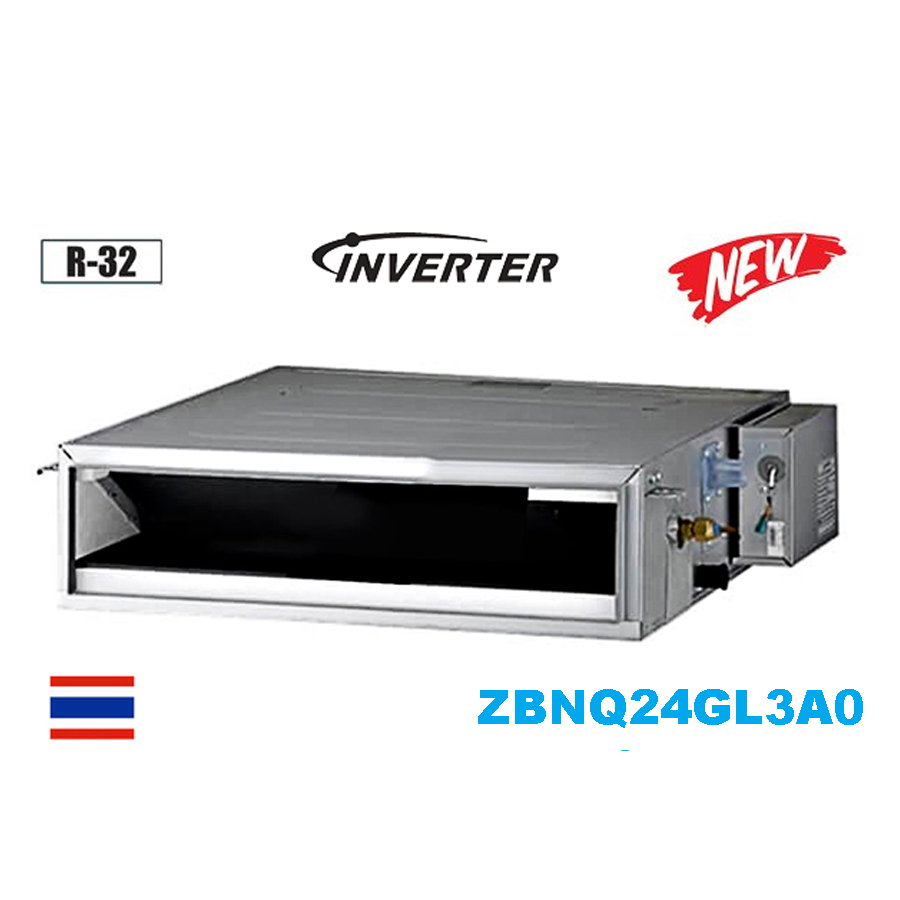 Máy Lạnh Nối Ống Gió LG Inverter 2.5 HP ZBNQ24GL3A0 - Áp suất tĩnh thấp