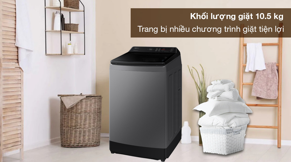 Máy giặt Samsung Ecobubble Inverter 10.5 kg WA10CG5745BDSV