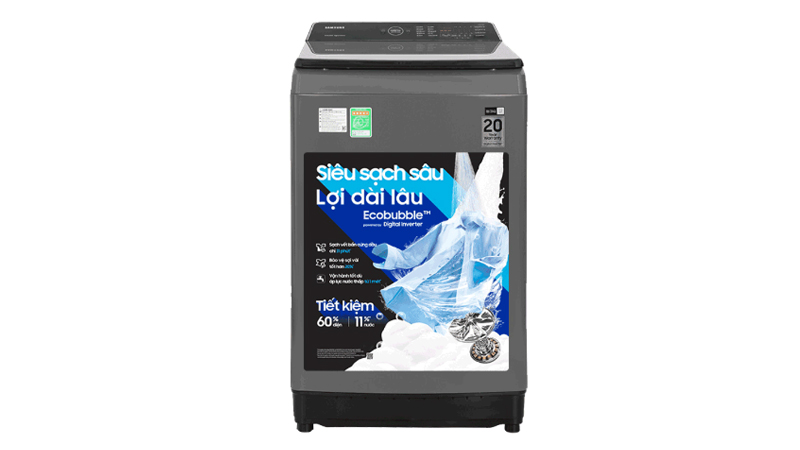 Máy giặt Samsung Ecobubble Inverter 17 kg WA17CG6442BDSV