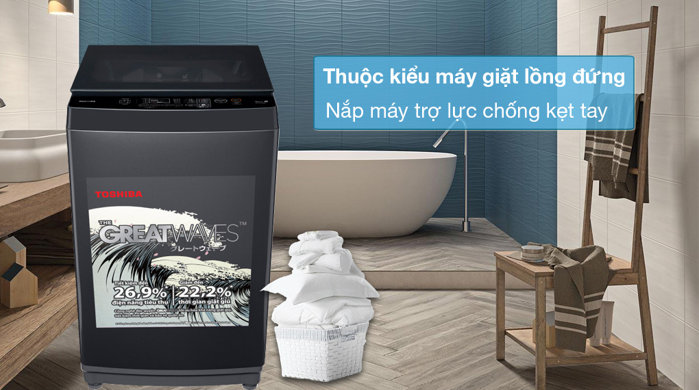 Máy giặt Toshiba 9Kg AW-M1000FV(MK)