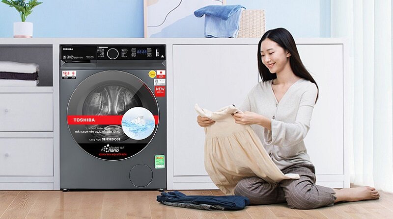 Máy giặt sấy Toshiba | TWD-BM135GF4V(MG) 12.5 kg