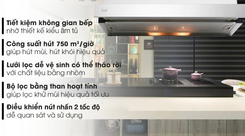Máy hút mùi Kangaroo KG70BH1