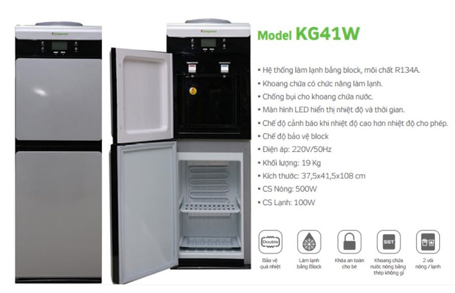 Máy làm nóng lạnh nước uống KG41W