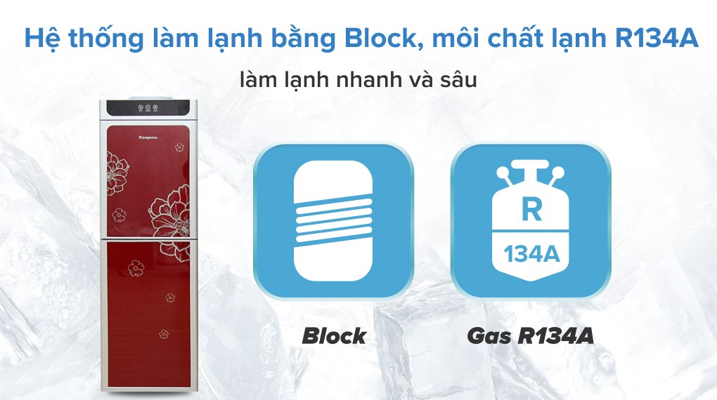 Máy làm nóng lạnh nước uống loại đứng Kangaroo KG40N