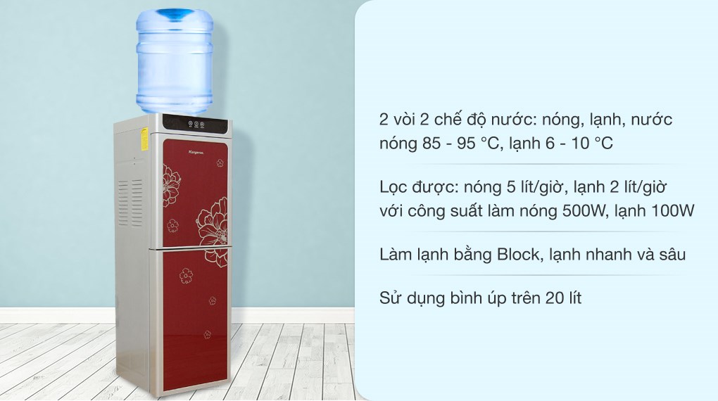 Máy làm nóng lạnh nước uống loại đứng Kangaroo KG40N