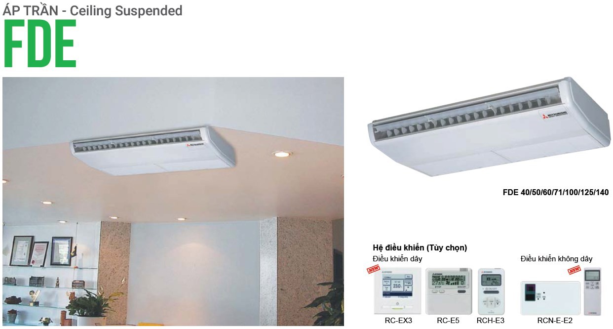 Máy lạnh áp trần Mitsubishi Heavy Inverter 4 HP FDE100YA-W5