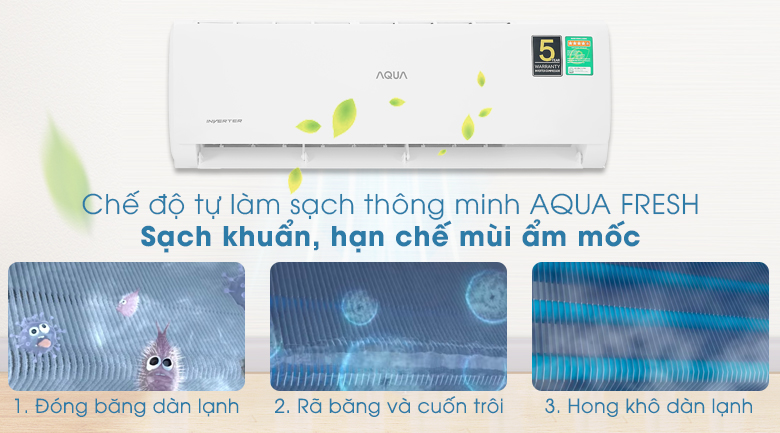 Máy lạnh Aqua Inverter 1HP AQA-RV10ME