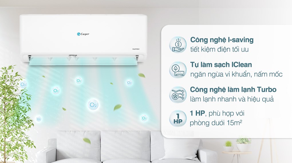 Máy lạnh Casper Inverter 1 HP TC-09IS35