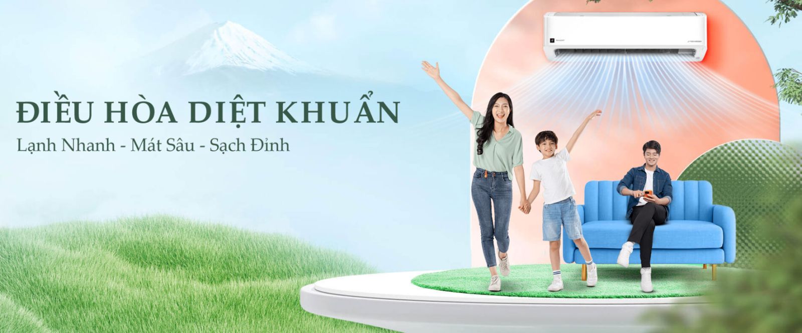 Máy lạnh Sharp Inverter 1 HP AH-X10CEWC (Mẫu mới 2025)