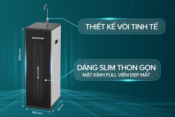 Máy lọc nước RO UltraPURE Sunhouse 10 lõi SHA8692K new
