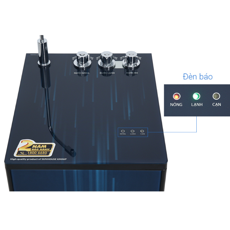 Máy lọc nước R.O 10 lõi SUNHOUSE SLIMBIO SHA76213CK-S
