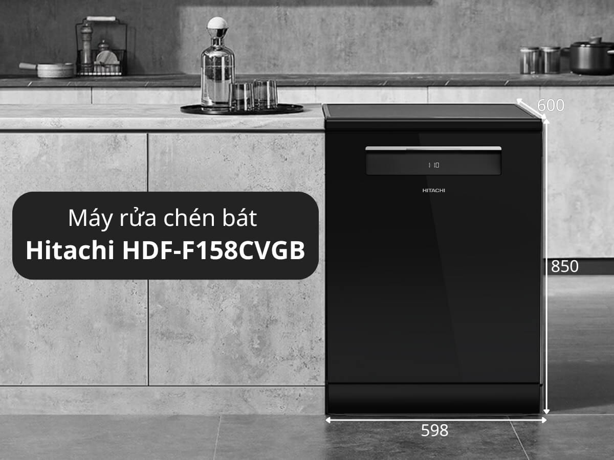 Máy rửa chén Hitachi Inverter HDF-F158CVGB