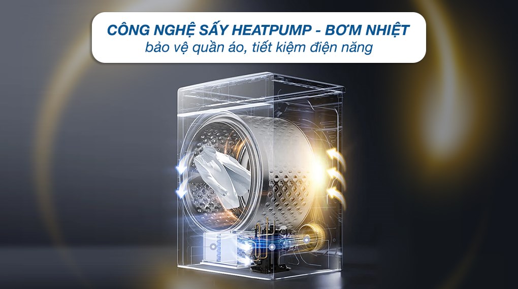 Máy sấy bơm nhiệt Heatpump Inverter LG 10.5Kg DVHP50P