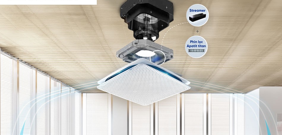 Máy Lạnh Âm Trần Daikin Inverter 4.0 HP FCFG100AV1V/RZFC100AV19 Kiriu Design