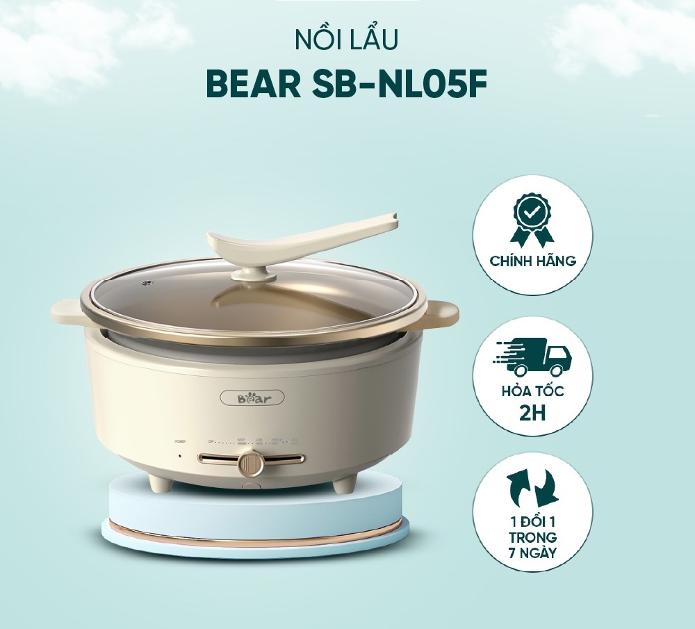 Nồi Lẩu Điện Bear 5L SB-NL05F