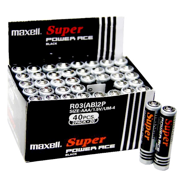 Pin Đũa AAA 1.5V Maxell Superpower R03P(AR) 2P