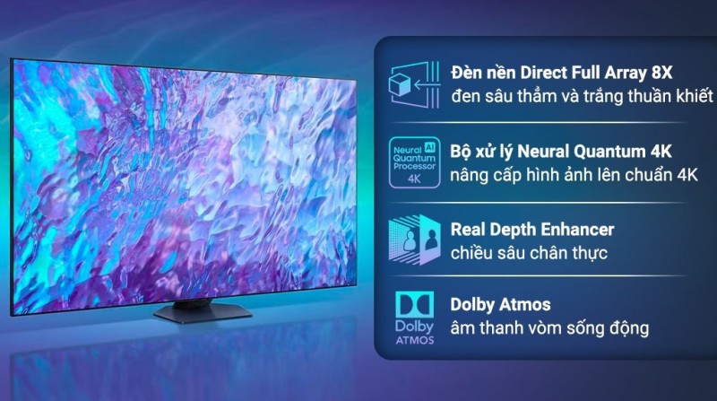 QLED Tivi 4K Samsung 98 inch 98Q80CA Smart TV