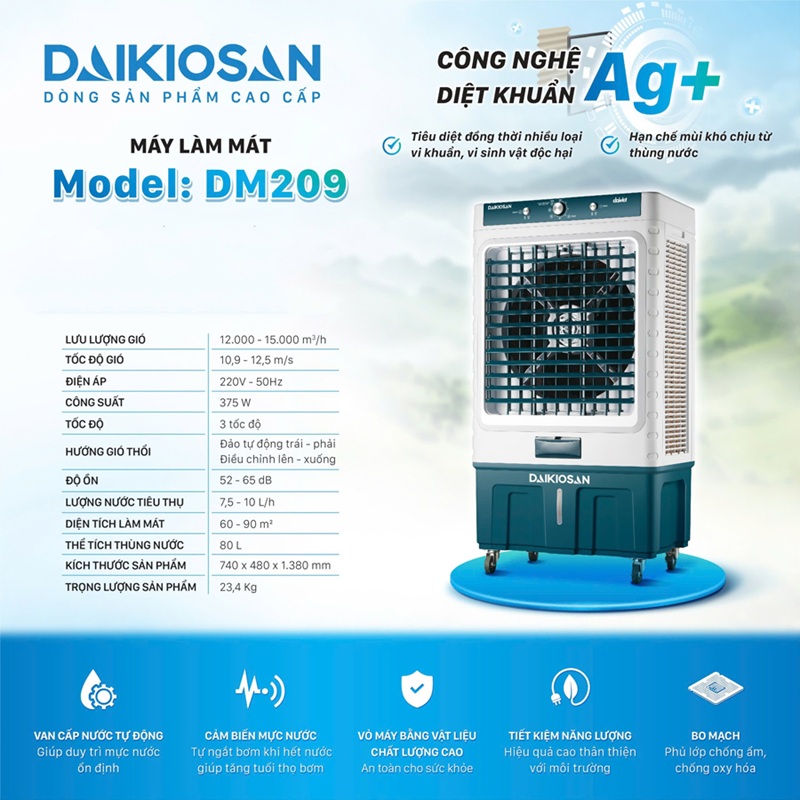 Quạt Điều Hòa Daikiosan DM209