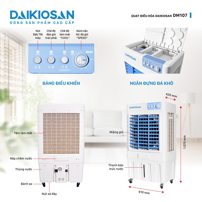 Quạt làm mát Daikiosan DM107