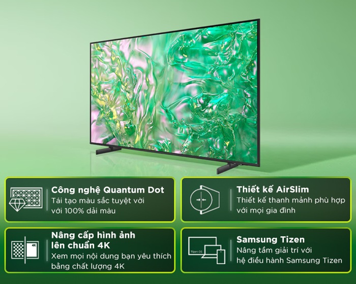 Smart Tivi Samsung 4K 50 inch 50DU8000 Crystal UHD