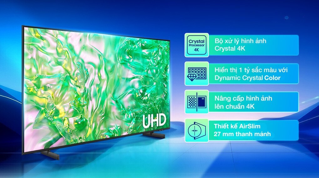 Smart Tivi Samsung 4K 50 inch 50DU8000 Crystal UHD