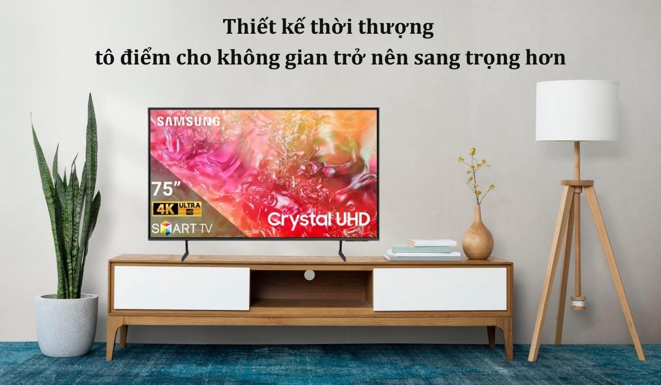 Smart Tivi Samsung 4K 75 inch 75DU7700 Crystal UHD