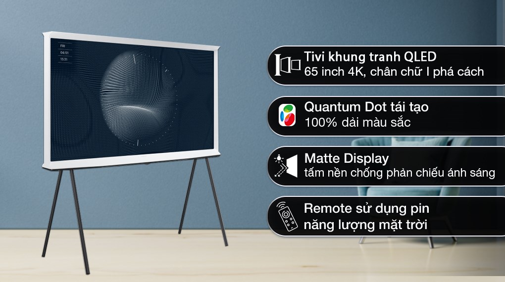 Smart Tivi The Serif QLED Samsung 65LS01D 4K 65 inch