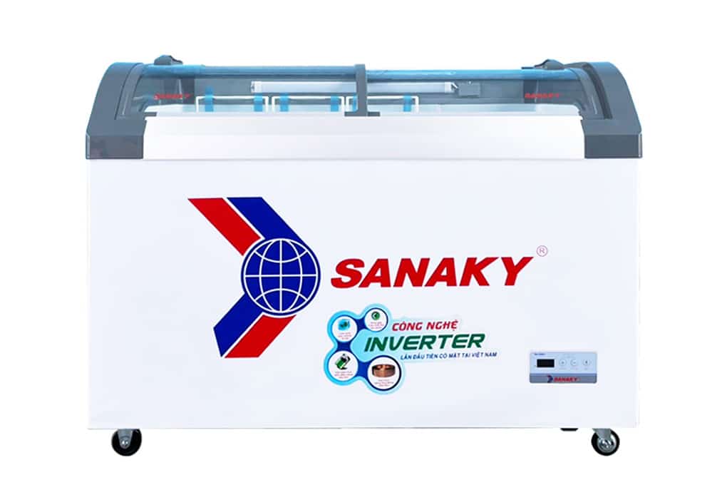 Tủ Đông Mặt Kính Cong Sanaky 350lít VH-482KB