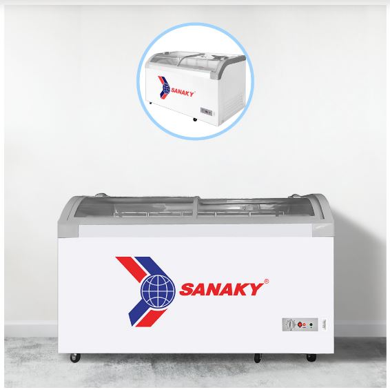 Tủ Đông Mặt Kính Cong Sanaky 500lít VH-888KA