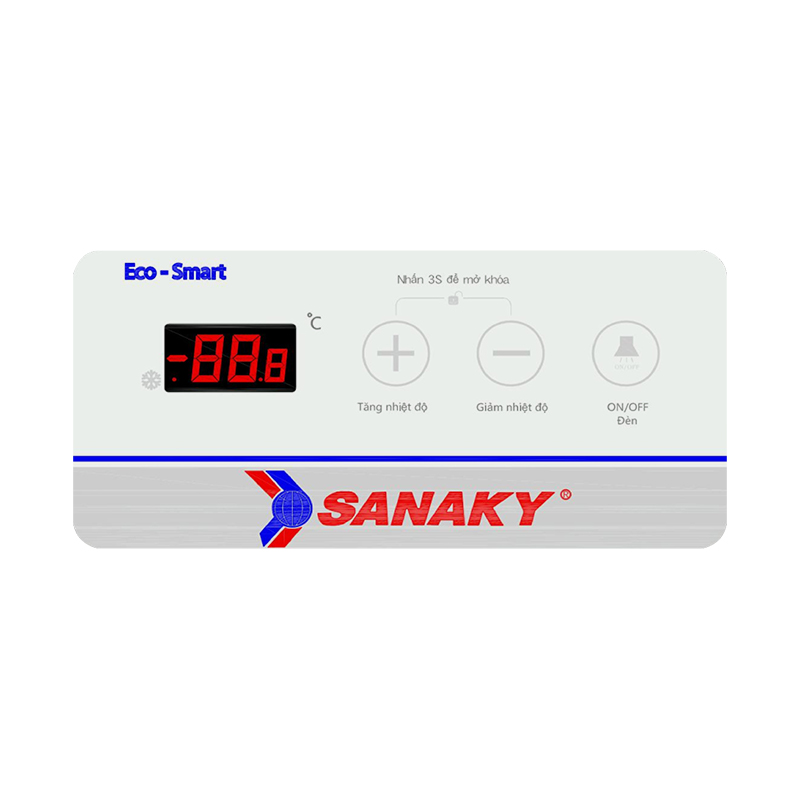 Tủ Đông Mặt Kính Cong Sanaky 500lít VH-899K3A