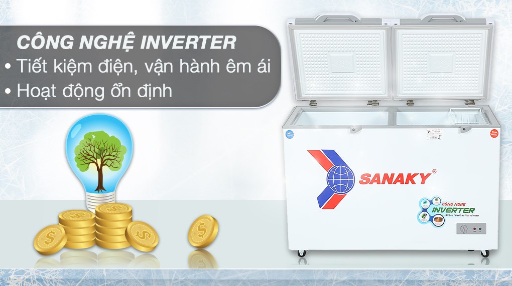 Tủ Đông Mát Sanaky 280lít VH-405W2