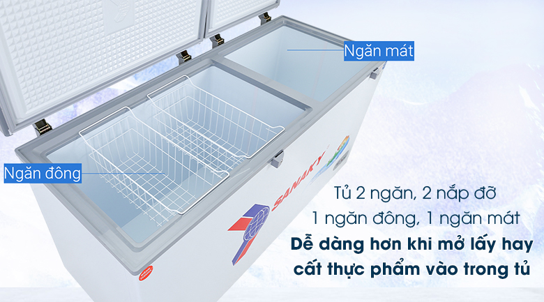 Tủ Đông Mát Sanaky 485lít VH-6699W1
